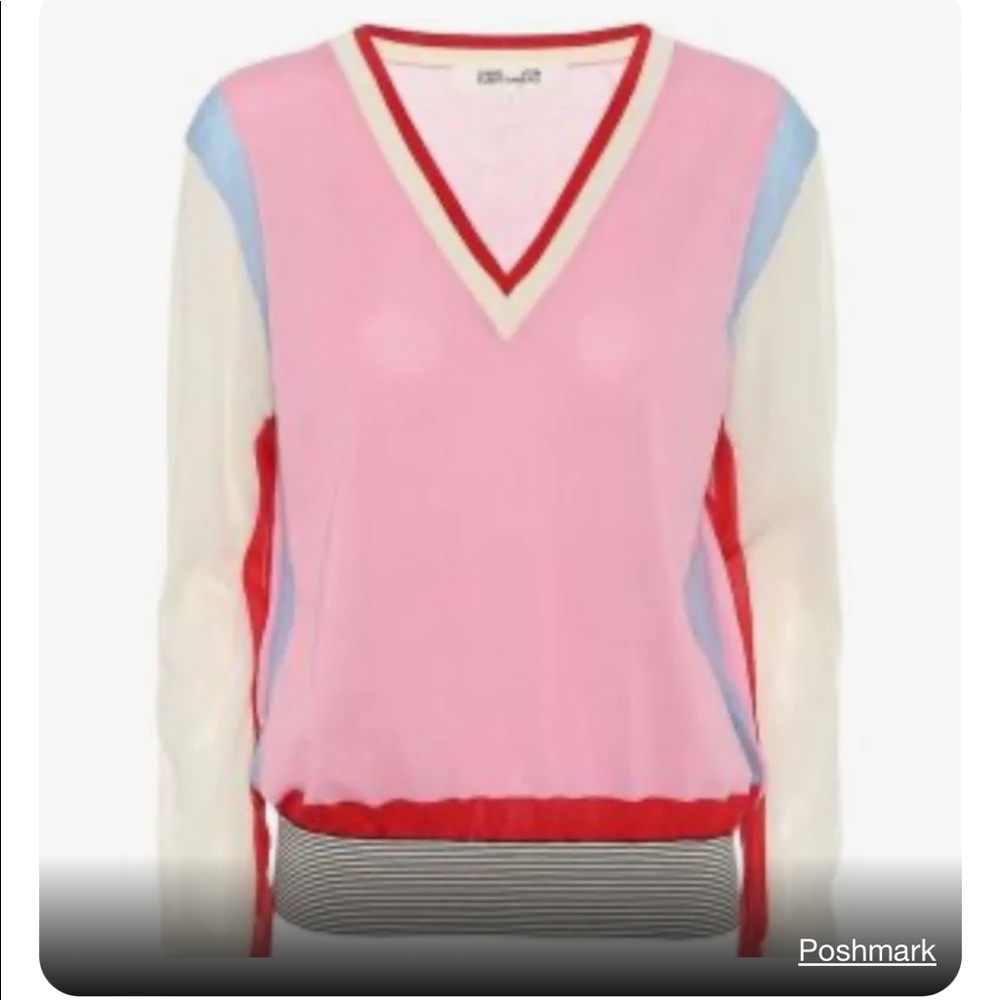 Diane Von Furstenberg Color Block Sweater